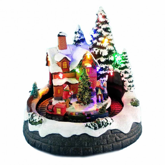 SANTA C/TRENO BIMBI LED MOVIM BATT SANTA C/TRENO BIMBI LED MOVIM BATT