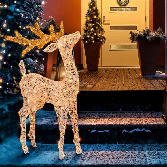 Animali Luminosi Natalizi Da Esterno stretto genuino Diventare matto animali luminosi natalizi da esterno