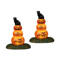 CAT AND PUMPKIN, SET OF 2, B/O (4.5V)