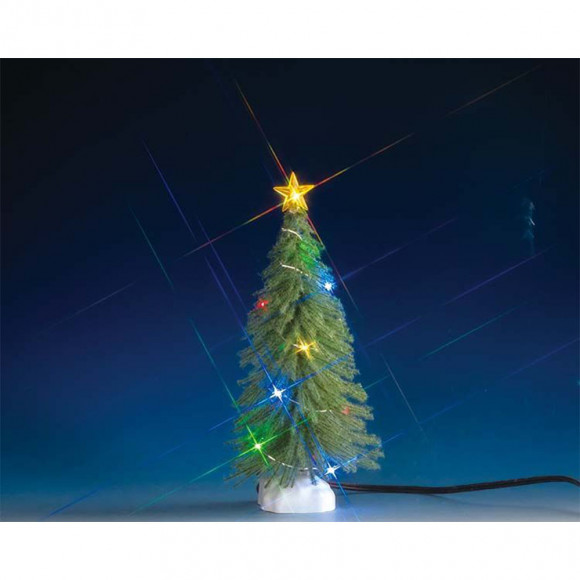 SPRUCE TREE WITH MULTI LIGHT, B/O (4.5V)