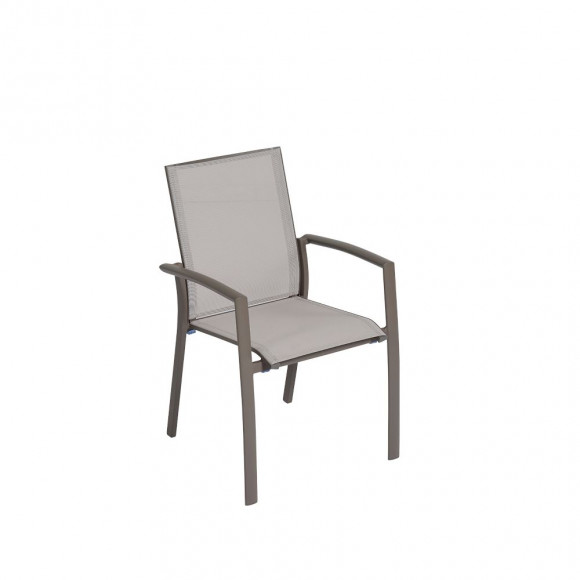 SEDIA MAGNUS C/BR ALLU CHAMP TEXT GRIGIO