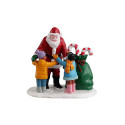 SANTA GETS A HUG