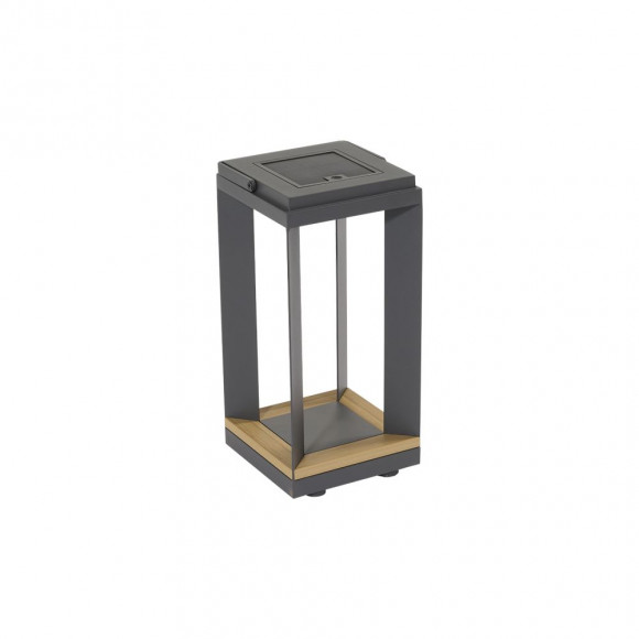 LAMPADA SOLARE 19,5X19,5X40,5CM ALLU ANT 2