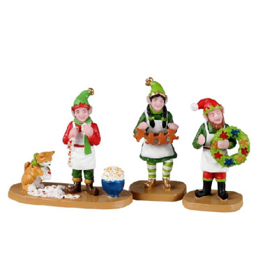 CRAFTY ELVES, SET OF 3
