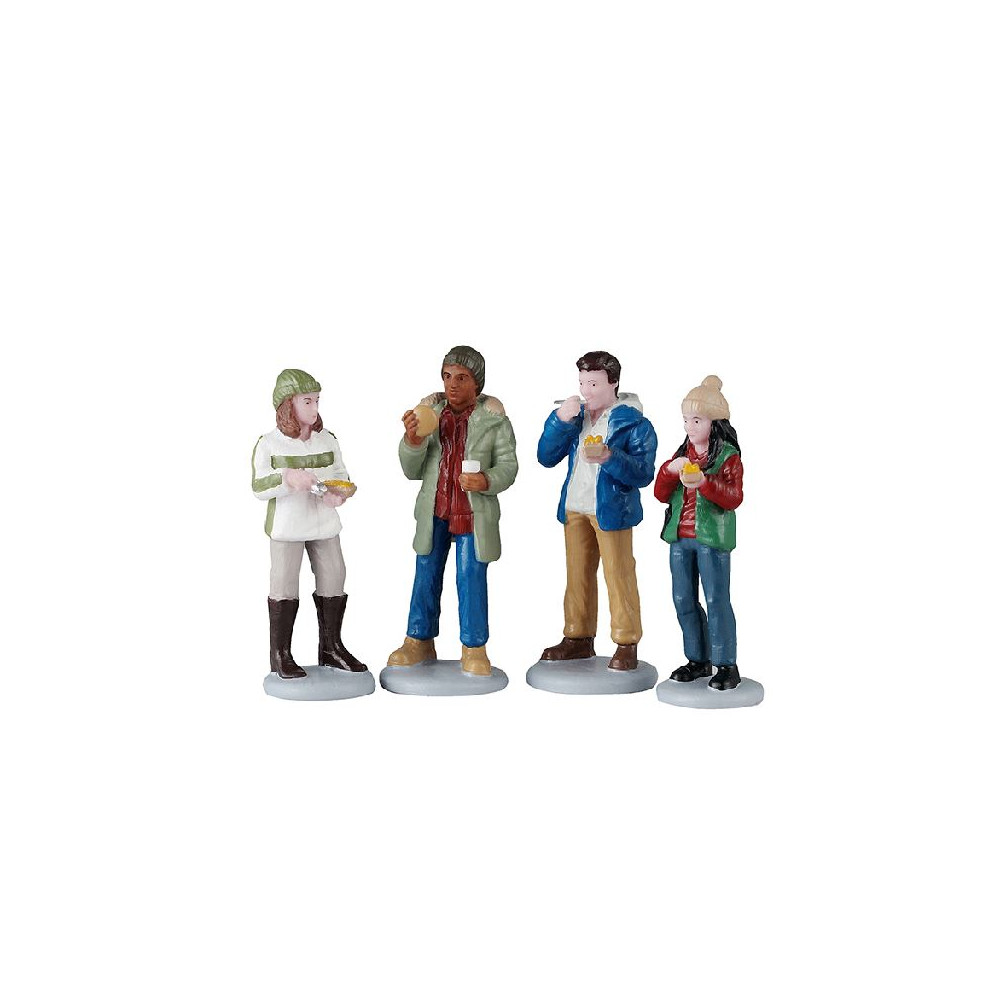 FOOD TRUCK PATRONS, SET OF 4 FOOD TRUCK PATRONS, SET OF 4