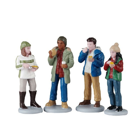 FOOD TRUCK PATRONS, SET OF 4 FOOD TRUCK PATRONS, SET OF 4