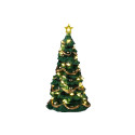 JOYFUL CHRISTMAS TREE, CLEAR LIGHT, B/O