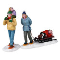LONG DAY SNOWSHOEING, SET OF 2