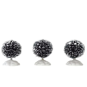 ROUND BRISTLE TREE, SET OF 3, MINI