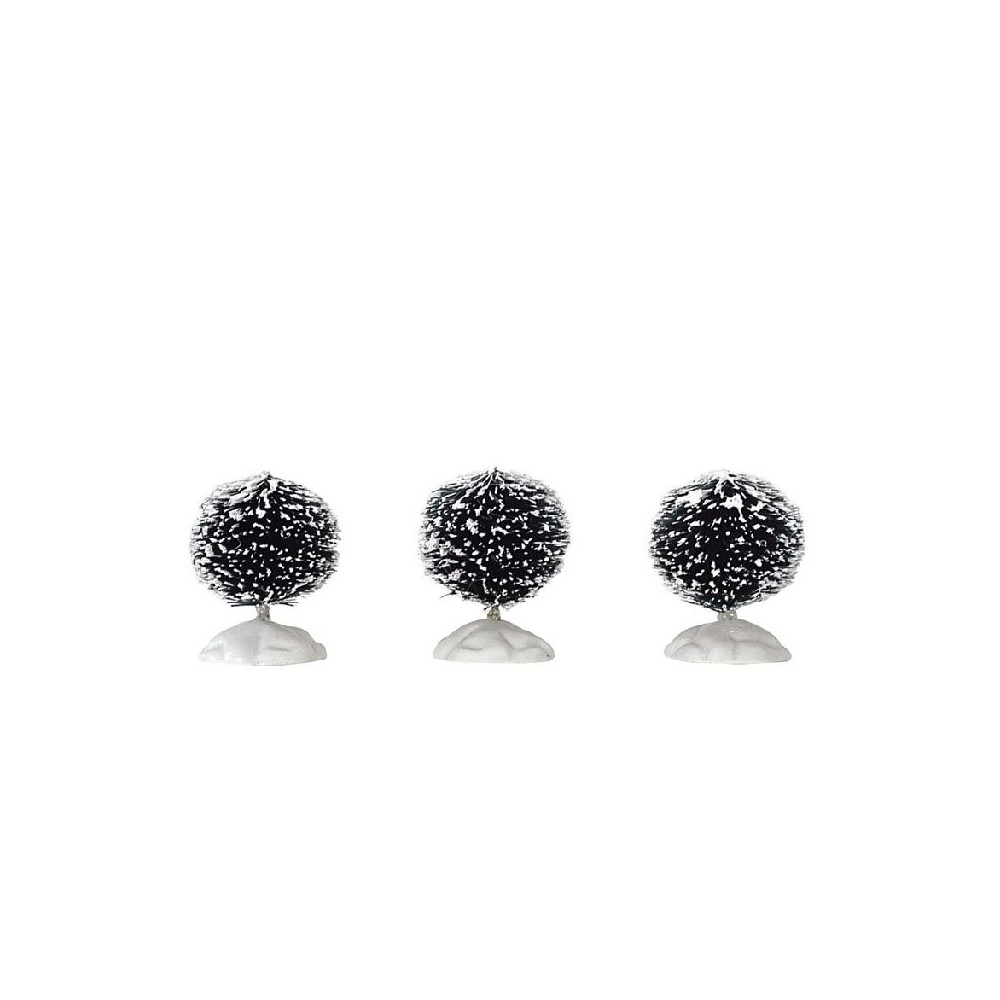 ROUND BRISTLE TREE, SET OF 3, MINI ROUND BRISTLE TREE, SET OF 3, MINI