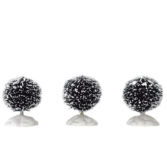 ROUND BRISTLE TREE, SET OF 3, MINI ROUND BRISTLE TREE, SET OF 3, MINI