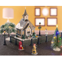 SMALL TOWN CHURCH SET, INCL. ADAPTOR 742