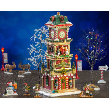 THE VILLAGE SQUARE CLOCK TOWER SET, INCL