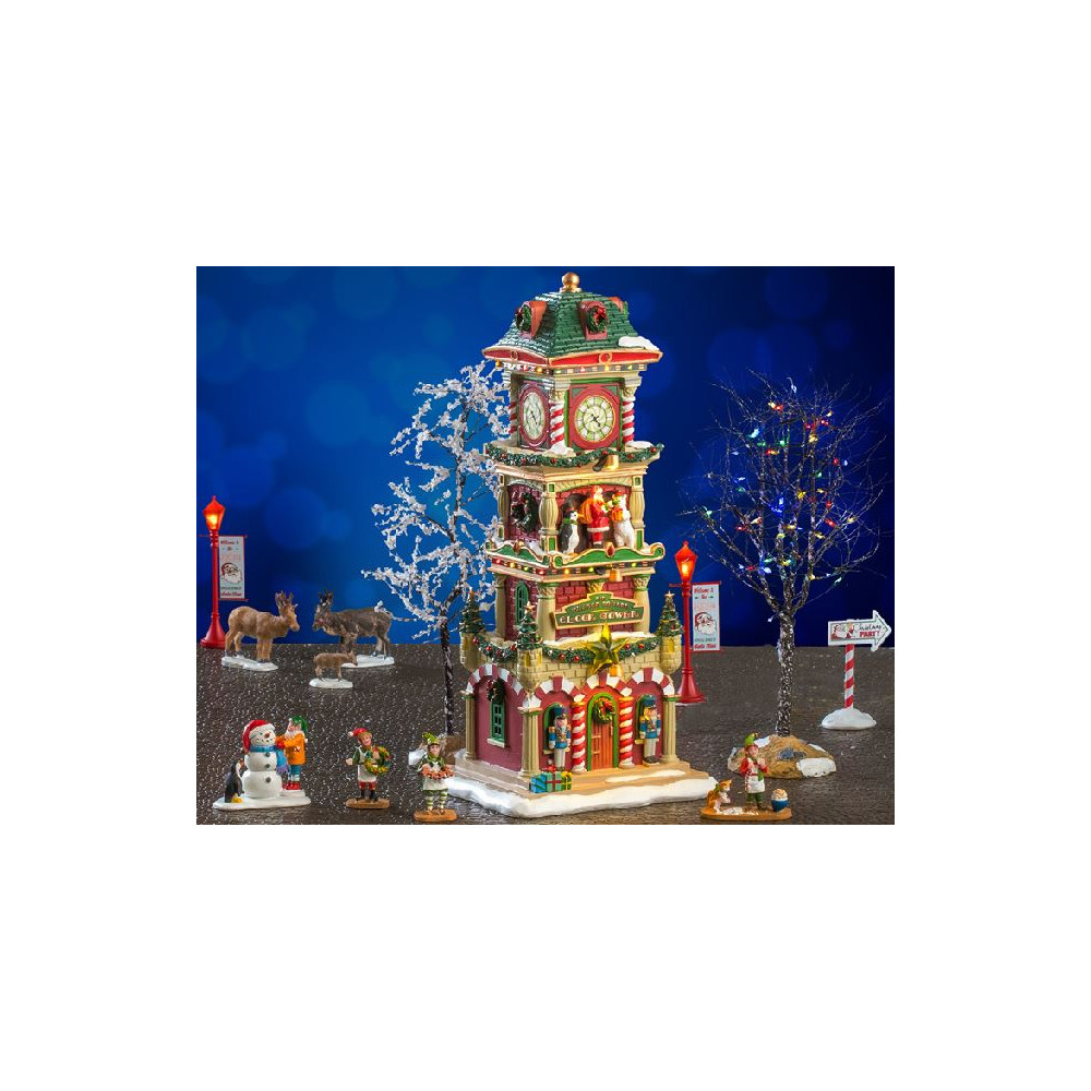 THE VILLAGE SQUARE CLOCK TOWER SET, INCL THE VILLAGE SQUARE CLOCK TOWER SET, INCL