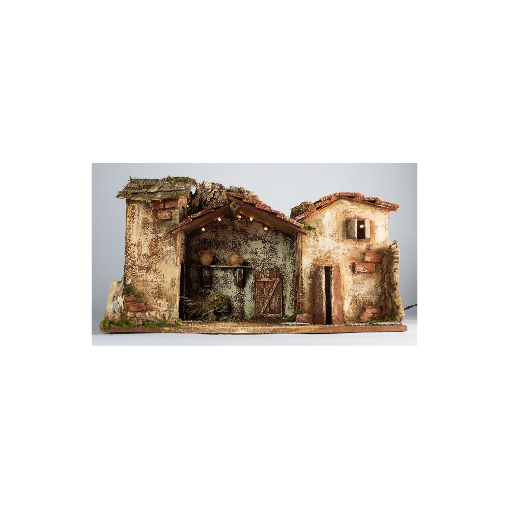 CAPANNA CM. 50X26X30 CON LUCI CAPANNA CM. 50X26X30 CON LUCI