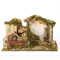 CAPANNA CM. 50X26X33 CON MULINO AD ACQUA
