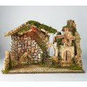 CAPANNA CM. 50X26X34 C/LUCE + MULINO A V