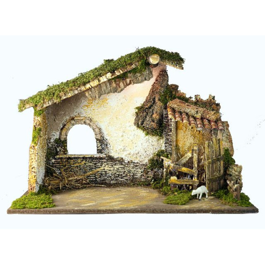 CAPANNA CM. 60X34X43 CON LUCE CAPANNA CM. 60X34X43 CON LUCE