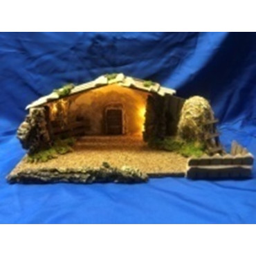 CAPANNA CON LUCE  54X25X24