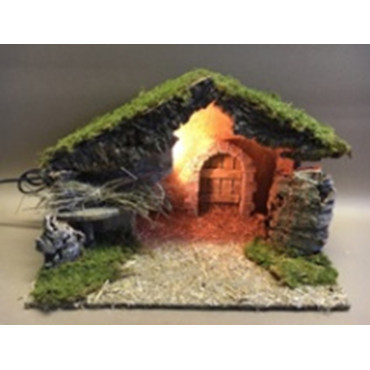 CAPANNA CON LUCE 40X23X25