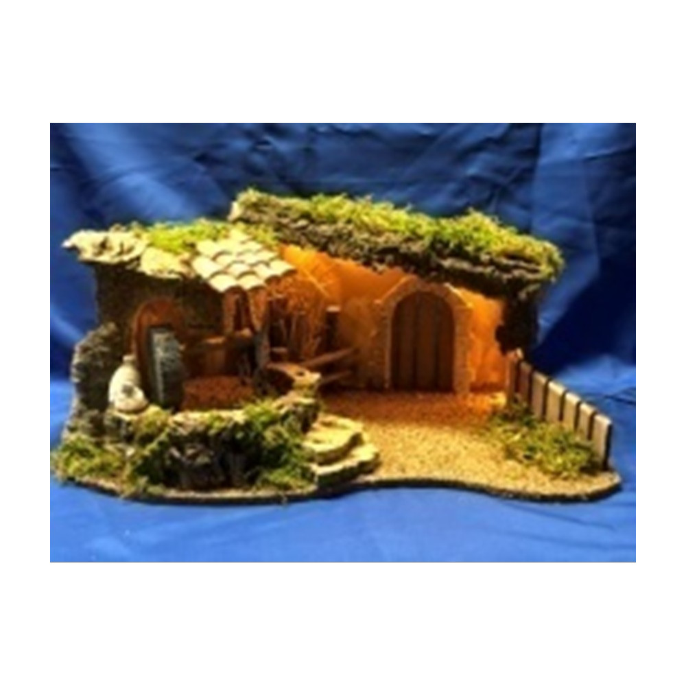 CAPANNA CON LUCE E MOVIMENTO 52X31X25 CAPANNA CON LUCE E MOVIMENTO 52X31X25