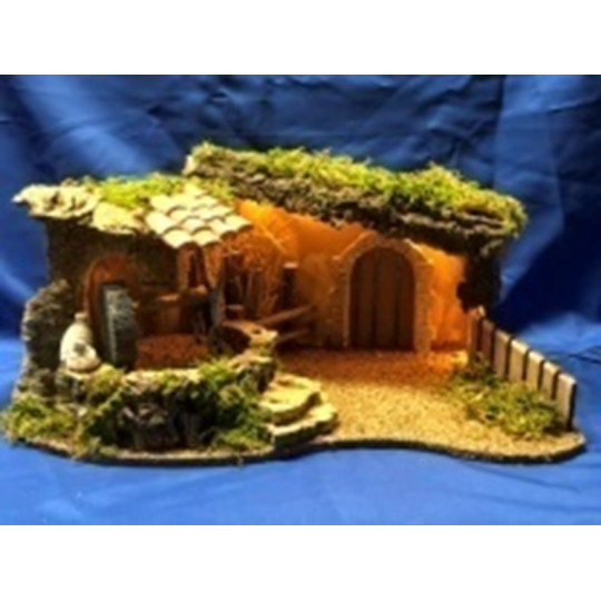 CAPANNA CON LUCE E MOVIMENTO 52X31X25 CAPANNA CON LUCE E MOVIMENTO 52X31X25