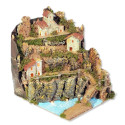 PAESAGGIO CM. 24X21X26 CON 10 LUCI