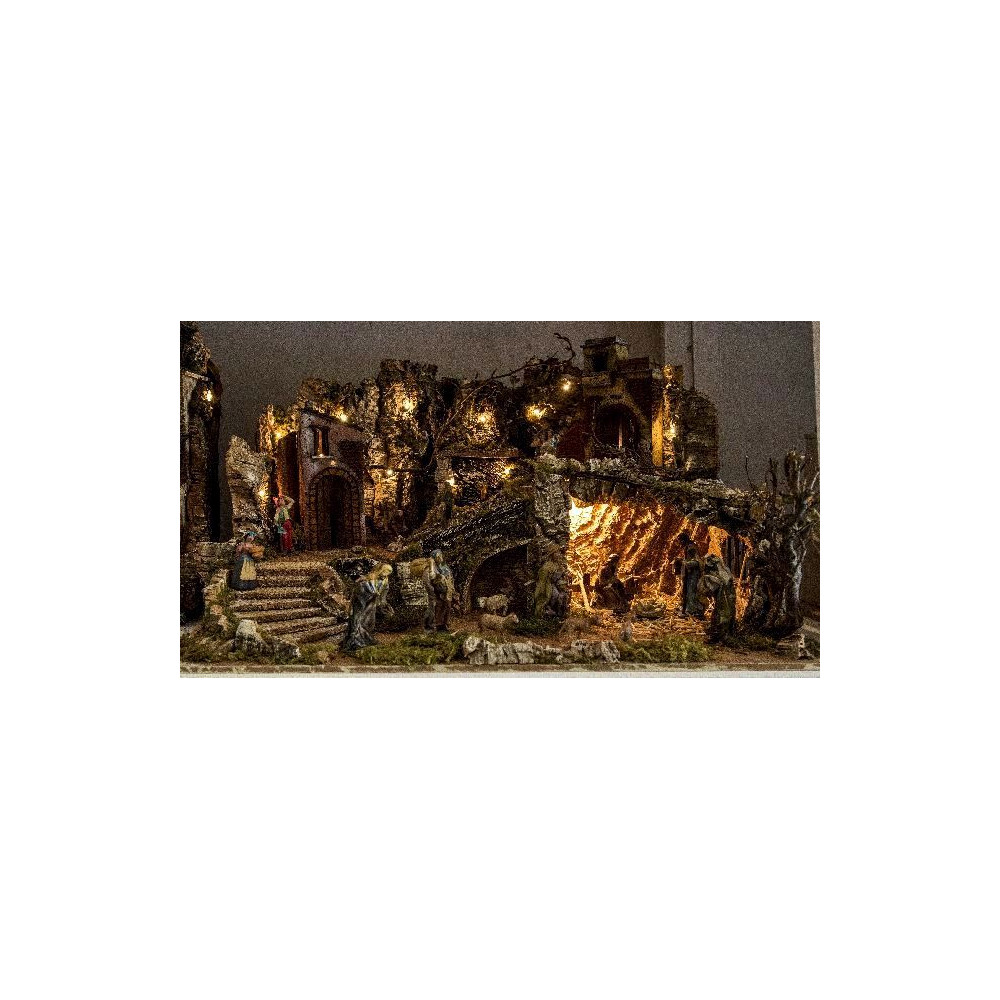 PRESEPE C/LUCI FONTANA 80X60 PRESEPE C/LUCI FONTANA 80X60