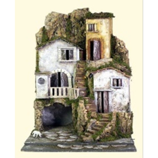 PRESEPE CM. 45X52X70 CON LUCI PRESEPE CM. 45X52X70 CON LUCI