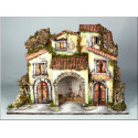 PRESEPE CM. 60X34X43 CON 10 LUCI