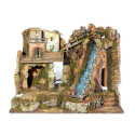 PRESEPE CM. 60X34X44 CON LUCI E CASCATA