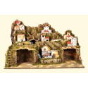 PRESEPE CM. 80X50X50 CON MULINO
