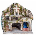 PRESEPE CM42X30X45 C/LUCI,CASCATA FUNZ.,