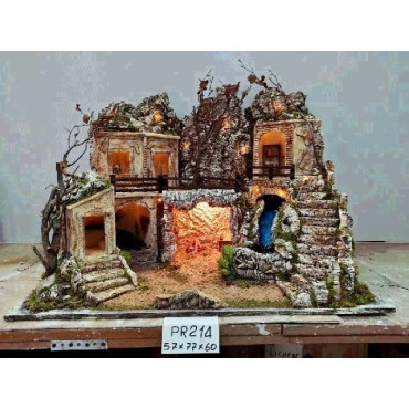 PRESEPE CON LUCI E RUSCELLO L.57XP77XH65