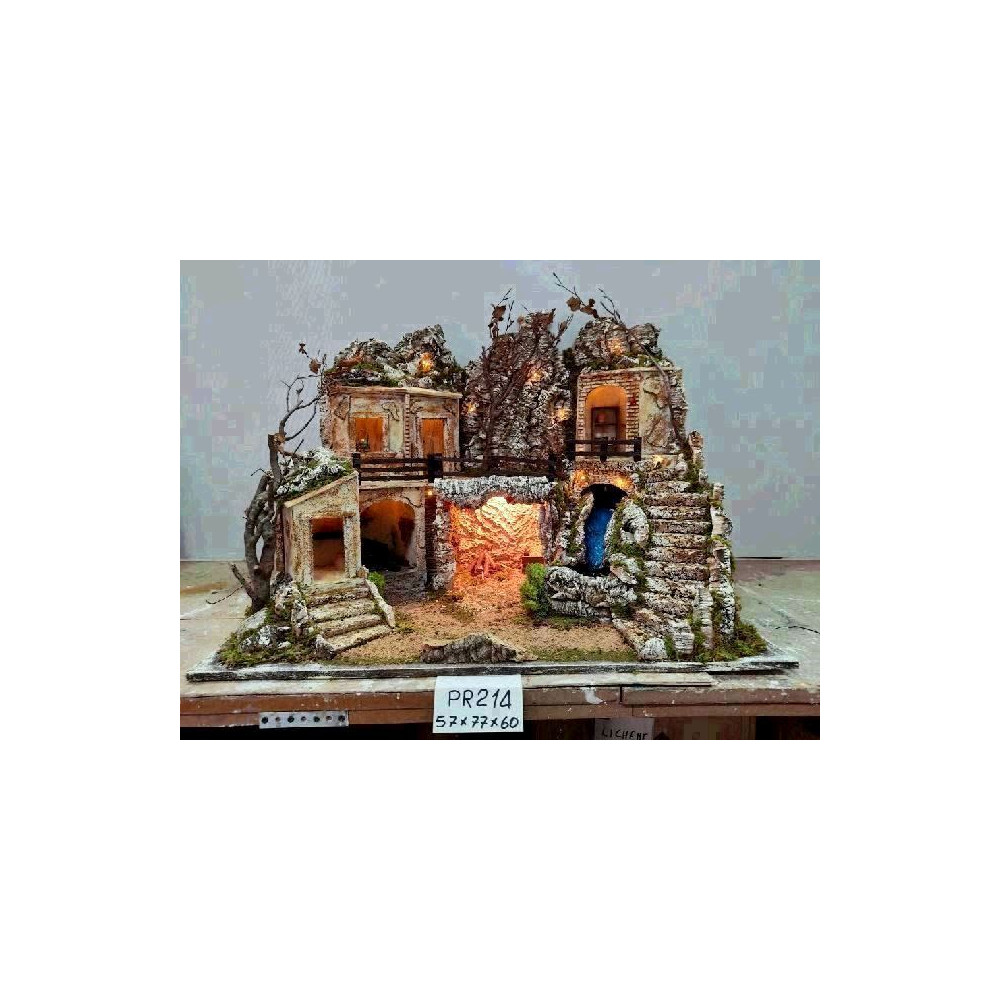 PRESEPE CON LUCI E RUSCELLO L.57XP77XH65 PRESEPE CON LUCI E RUSCELLO L.57XP77XH65