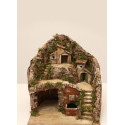 PRESEPE IN LEGNO E SUG ILL CON FONTANA