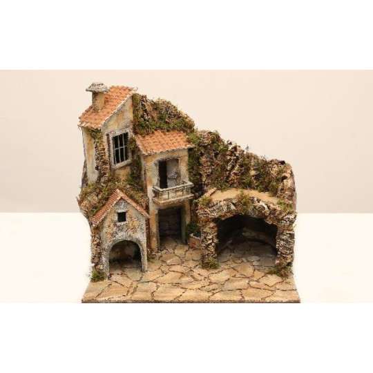 PRESEPE IN LEGNO E SUG ILL CON FONTANA PRESEPE IN LEGNO E SUG ILL CON FONTANA