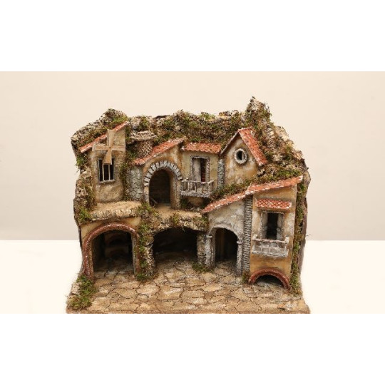 PRESEPE IN LEGNO E SUG ILL CON MUL/FORN PRESEPE IN LEGNO E SUG ILL CON MUL/FORN