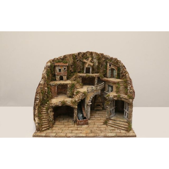 PRESEPE IN LEGNO E SUG ILL CON MUL/FORN PRESEPE IN LEGNO E SUG ILL CON MUL/FORN