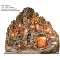 PRESEPE LEGNO SUGHERO C/LUCE RUSCELLO