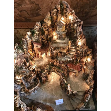 PRESEPE LEGNO SUGHERO C/RUSCELLO FORNO