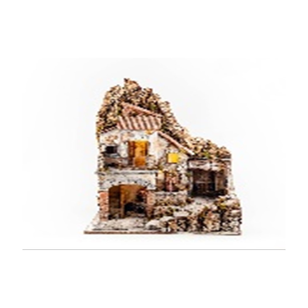 PRESEPE LEGNO SUGHERO RESINA 50X50X65 PRESEPE LEGNO SUGHERO RESINA 50X50X65