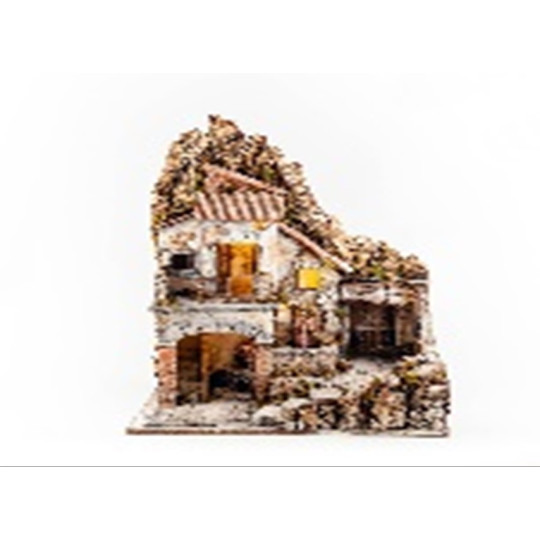 PRESEPE LEGNO SUGHERO RESINA 50X50X65 PRESEPE LEGNO SUGHERO RESINA 50X50X65