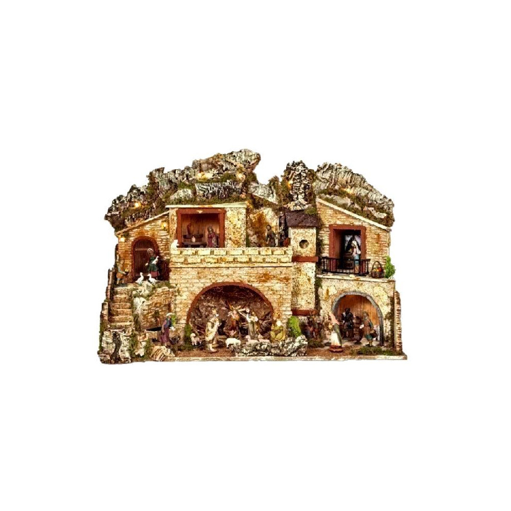 PRESEPE LUCI E FONTANA 57X37X45 PRESEPE LUCI E FONTANA 57X37X45