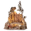 TEMPIO IN LEGNO,RESINA E SUGHERO CON EFF