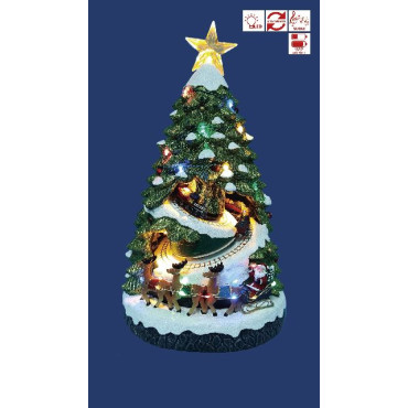ALBERO 22,2X21XH38,8 C/TRENO MOV LED MUS 2