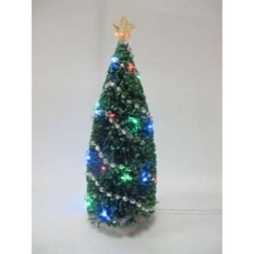 ALBERO C/LED MULTI DECORATO D9XH14,5CM 2