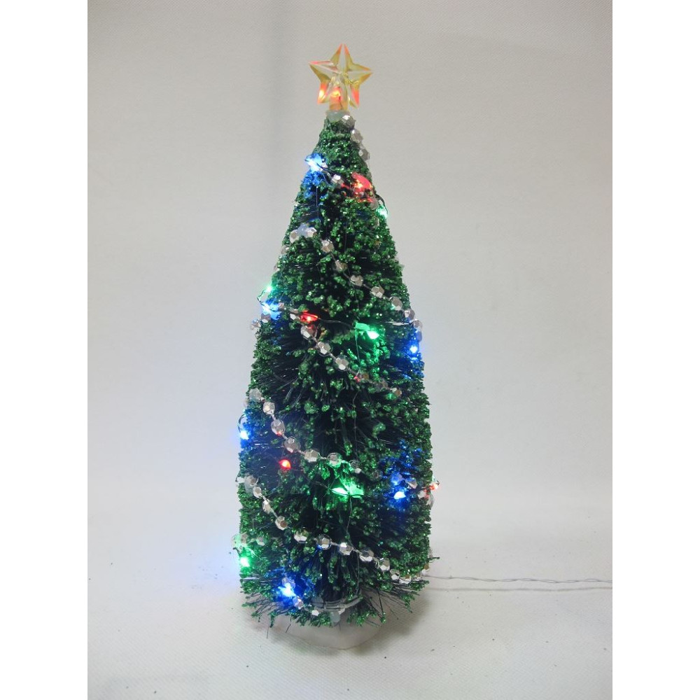 ALBERO C/LED MULTI DECORATO D9XH14,5CM