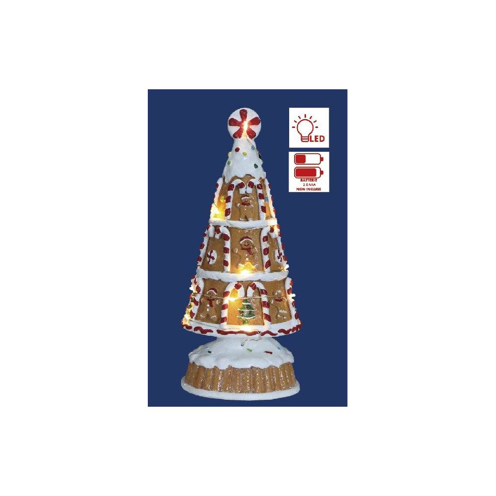 ALBERO GINGER D9XH22,5CM LED BATT