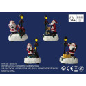 BABBO NATALE C/LAMPIONE 8X5,5X12CM LED